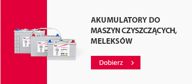 Akumulatory do maszyn czyszczących, meleksów